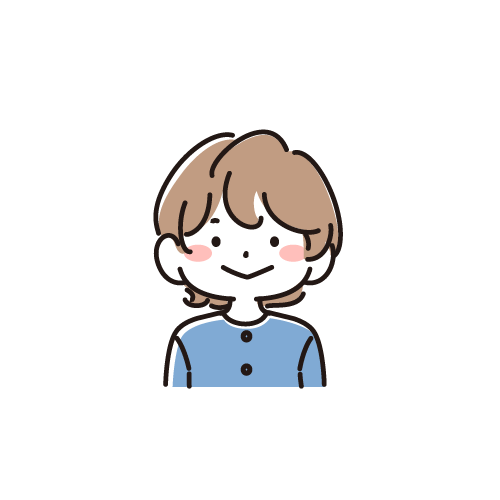 2歳〜3歳の中性的な子のイラスト（シンプル線画）