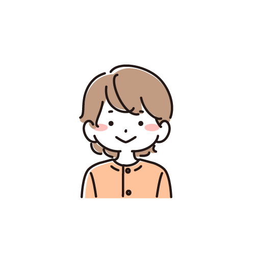 4歳〜6歳の中性的な子のイラスト（シンプル線画）