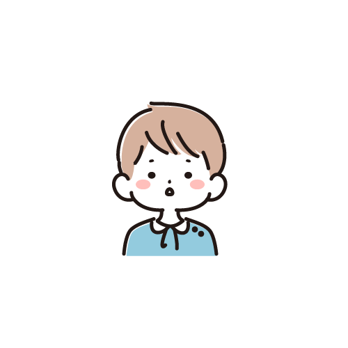 0〜1歳の男の子のイラスト（幼児・シンプル線画）